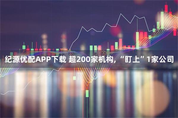 纪源优配APP下载 超200家机构, “盯上”1家公司